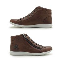 Sapatenis Caym em Couro - Brown
