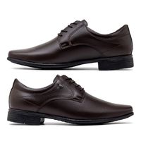 Sapato Social Fortaleza em Couro - Café
