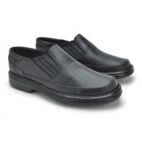 Sapato Comfort Lisboa em Couro - Preto