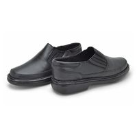 Sapato Comfort Lisboa em Couro - Preto