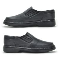 Sapato Comfort Lisboa em Couro - Preto