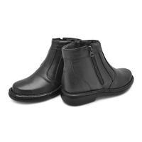 Bota Comfort Lisboa em Couro - Preto 