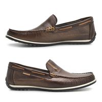 Mocassim Paraty de Couro - Chocolate