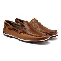 Mocassim Paraty de Couro - Conhaque E L