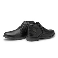 Bota Saara em Couro - Preto