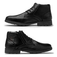 Bota Saara em Couro - Preto