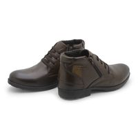 Bota Saara Masculina em Couro Legítimo - Café