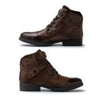 Bota Saara em Couro - Marrom