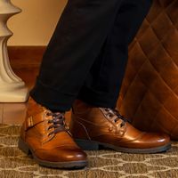 Bota Saara em Couro - Marrom