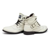 Bota Saara em Couro - Off White