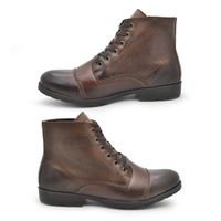 Bota Saara Couro Whisky Tal Pai/ Tal Filho