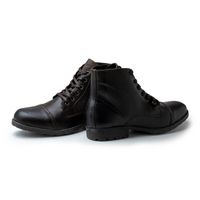 Bota Saara Retro em Couro - Café