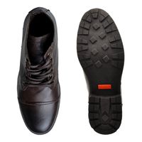 Bota Saara Retro em Couro - Café