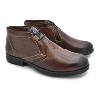 Bota Saara em Couro - Brown