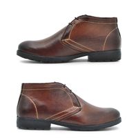 Bota Saara em Couro - Brown