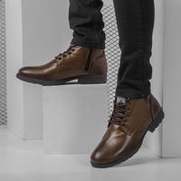 Bota Saara em Couro - Chocolate