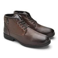 Bota Saara em Couro - Brown