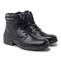 Bota Saara em Couro - Preto