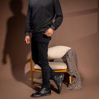 Bota Saara em Couro - Preto