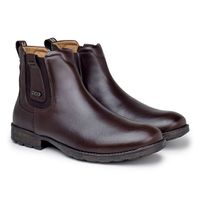 Bota Chelsea Saara em Couro - Café