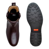 Bota Chelsea Saara em Couro - Café