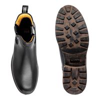 Bota Chelsea Saara em Couro - Preto