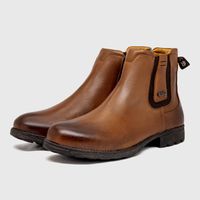 Bota Chelsea Saara em Couro - Whisky