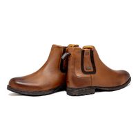Bota Chelsea Saara em Couro - Whisky