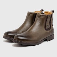 Bota Chelsea Laroche Saara em Couro - Oliva