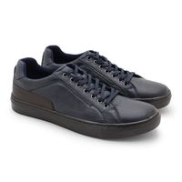Sapatenis em Couro Casual Masculino Stratus - Marinho