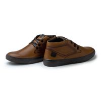 Sapatenis Stratus Masculino em Couro Whisky
