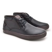 Sapatenis Stratus Masculino em Couro Preto