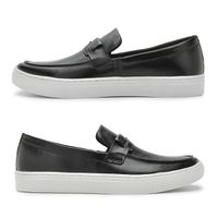 Slip On Loafer Stratus em Couro - Preto
