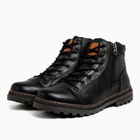 Bota Vacanza em Couro - Preto E L