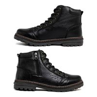 Bota Vacanza em Couro - Preto E L
