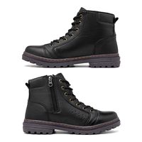 Bota Vacanza em Couro - Preto