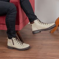 Bota Vacanza em Couro - Off White