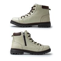 Bota Vacanza em Couro - Off White