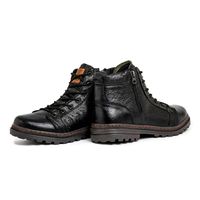 Bota Vacanza em Couro Floather - Preto E L