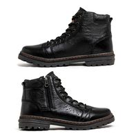 Bota Vacanza em Couro Floather - Preto E L