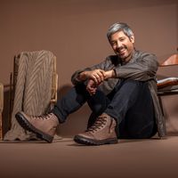Bota Vacanza em Couro - Cromo Café E L