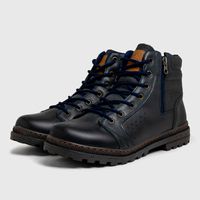 Bota Vacanza em Couro - Azul Cinza E L