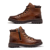 Bota Coturno Laroche Vacanza em Couro - Conhaque E L