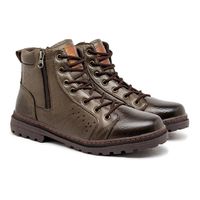 Bota Coturno Laroche Vacanza em Couro - Oliva E L