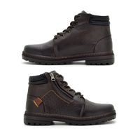 BOTA MASCULINO VACANZA EM COURO CAFÉ Tal Pai / Tal Filho