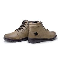 Bota Vacanza em Couro - Cromo Palha E L