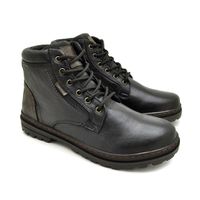 BOTA MASCULINO VACANZA EM COURO PRETO Tal Pai / Tal Filho