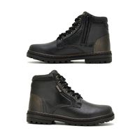 Bota Vacanza em Couro - Preto