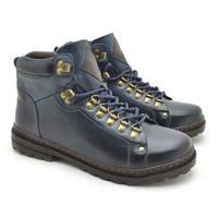 Bota Vacanza em Couro - Marinho