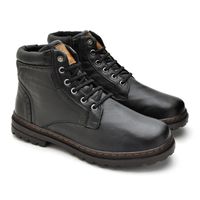 Bota Vacanza em Couro - Preto
